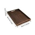 thumbnail image 3 of Wooden Serving Tray For Baking And Entertaining Natural Charcuterie Cheese Board With Handles, 3 of 7