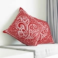 thumbnail image 3 of Valentine's Day Pillow Covers 20x20 Inch Decorative Throw Pillow Cover, Red Love Retro Country Abstract Art Sofa Pillowcases Accent Cushion Case Home Decor Bedroom Living Room, 3 of 6