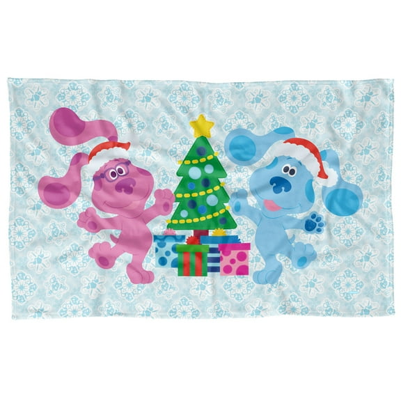 Blue's Clues Blanket, 36'x58' Blue Magenta Christmas Fleece Blanket