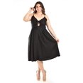 thumbnail image 1 of Vestido Elegante escote nudo Roman Fashion Tallas Extras 5290 Negro 42, 1 of 7