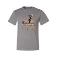 thumbnail image 2 of Wild Bobby, Cute Colorful Elephant Squirrel Mosaic, Animal Lover, Men Graphic Tee, Heather Grey, XX-Large, 2 of 4