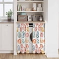 thumbnail image 6 of Easter Eggs Kitchen Curtains 45 Inch Length, Watercolor Spring Flowers Leaves Patterned Tiers Curtains for Bathroom Bedroom Cafe, Light Filtering Small Window Treatment Drapes 2 Panels 42"Wx45"L, 6 of 8