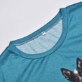 thumbnail image 4 of Gibobby Camisetas Mujer Baratas Manga Corta Camiseta manga corta con cuello redondo y estampado animales cómoda informal verano para mujer(Azul,M), 4 of 5