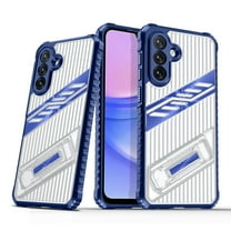 Compatible with Samsung Galaxy A36 5G Case [Built-in Invisible Kickstand][Camera Lens Protection] Military Grade Shockproof Hard Dual-Layer Rugged Anti-Drop Grip Slip Resistant Case,Navyblue