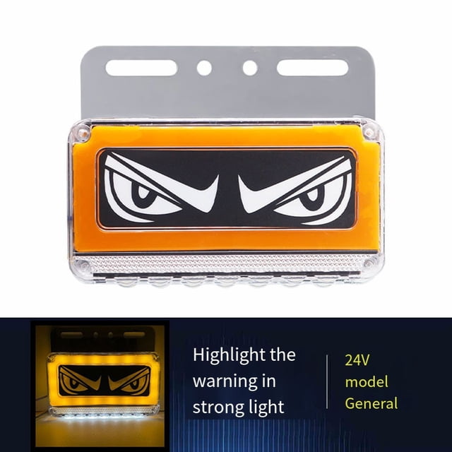 BTOER Super Bright 24V Waterproof LED Truck Eye Side Marker Lights