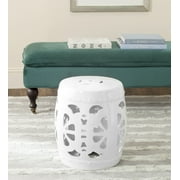 Safavieh Blossom Solid Indoor/Outdoor Garden Stool, Antique White