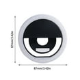 thumbnail image 3 of Ovzne Selfie Ring Light - Portable Clip-On Mobile Phone Fill Light, Usb Charging, 3 Light Modes, Ideal For Makeup, Live Videos, Photos Selfies, 3 of 6