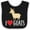 Black and White, variant on Inktastic Goat Cute I Love Goats Farm Animal Boys or Girls Baby Bib
