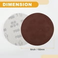 thumbnail image 5 of Unique Bargains 10 Pcs 6inch 800 Grit Universal Sanding Discs - Round Hook and Loop Sandpaper - White Paper Red, 5 of 6