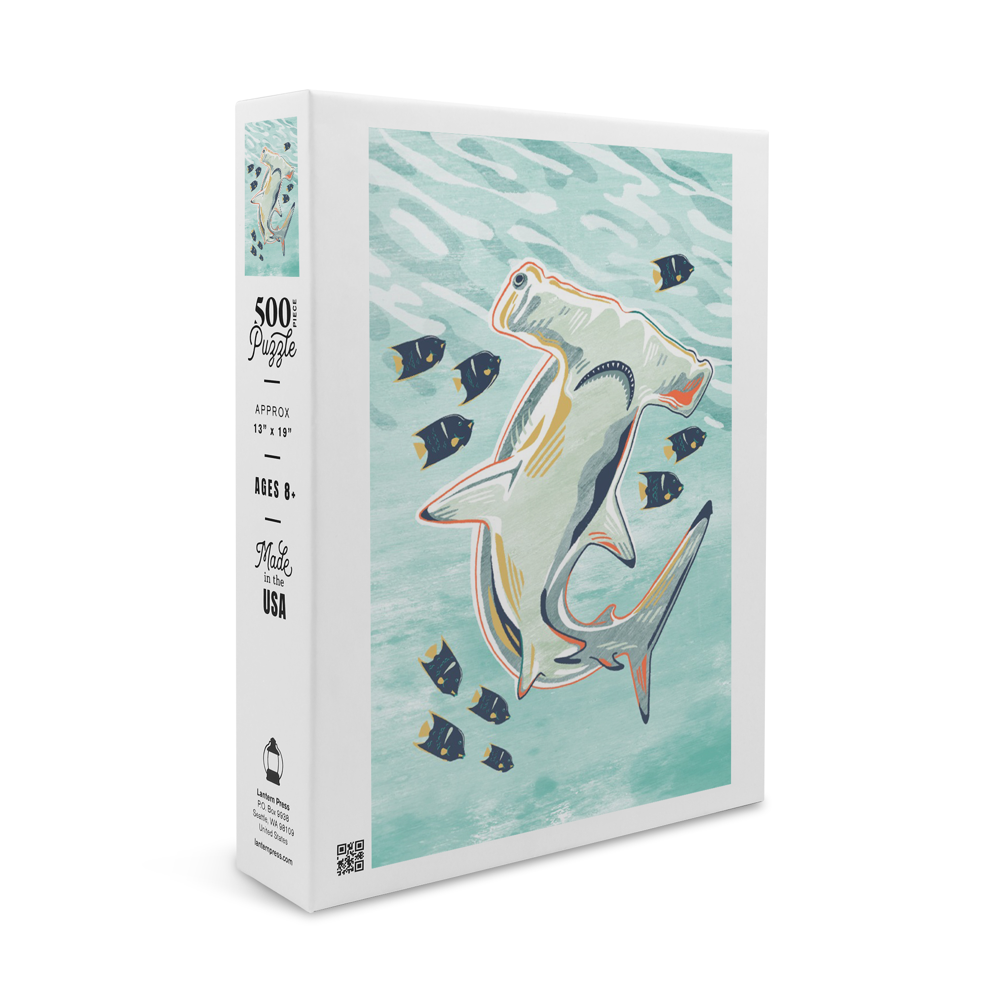 Graphic Pastel, Hammerhead Shark (19x27 inches, Premium 500 Piece