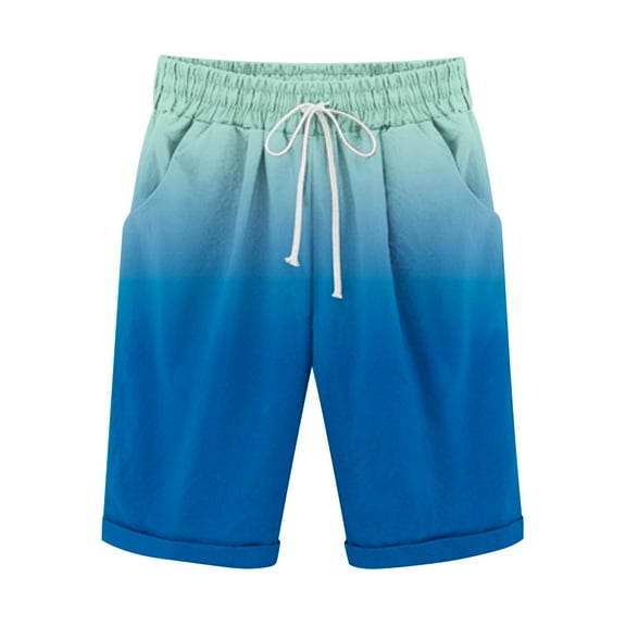 cocolona Mens Plus Size Summer Casual Shorts Elastic Waist Drawstring Vacation Beach Board Shorts with Pockets