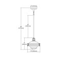 thumbnail image 2 of ELK Lighting Riley 1 Light Pendant In Oil Rubbed Bronze With Clear Glass, 2 of 2