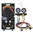 thumbnail image 1 of Lichamp HVAC Gauges with Hoses, AC Manifold Gauge Set R410a R134a R12 R22 Refrigerant Gauges, 1 of 4