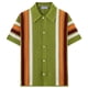 thumbnail image 4 of Ceisia Men's Summer Retro Stripe Open Knit Short Sleeve Button Down Cardigan Multicolor XL Gifts, 4 of 9