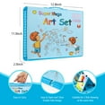 thumbnail image 5 of Hot Bee 208 Pcs Kids Art Set, Blue Color Set for Boys&Girls, School Art Supplies Drawing Kit for kids 4-6, Arts & Crafts - School Art Beginners Ideal Chrismat Gift Art Sets for Boys Girls 3 4 5 6+, 5 of 8