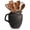 Antique Black Gold-Novelty, variant on Rustic Kitchen Utensil Holder With Handle 7.48" H Ceramic Vintage Crock For Countertop  Farmhouse Decoration Pot Spatulas Spoons Tongs(classic Antique Beige)