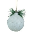 thumbnail image 6 of Northlight 5" White Frosted NOEL With Holly and Berries Christmas Glass Ornament, 6 of 6