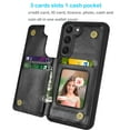 thumbnail image 3 of Tiflook Wallet Case For Samsung Galaxy S23 Plus (6.6 inch) SM-S916 Minimalist PU Leather Card Holder Flip Cover Black, 3 of 7