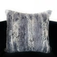 thumbnail image 2 of Plutus Brands Blue Plutus Soft Plush Animal Faux Fur Luxury Throw Pillow 16 in x 16in, Double Sided 16" x 16", 2 of 2