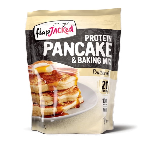 FlapJacked Protein Pancake & Baking Mix - Buttermilk - 24oz - 4 Pack