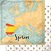 thumbnail image 2 of Scrapbook Customs 39294 Spain Map Sights 12 Inch x 12 Inch Double-Sided Scrapbook Paper - 1 Sheet, 2 of 2