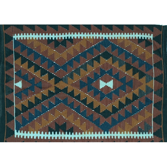 Ahgly Company Indoor Rectangle Oriental Light Blue Traditional Area Rugs, 7' x 10'
