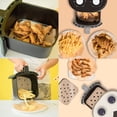 thumbnail image 4 of 200 Pieces Air Fryer Baking Paper, Air Fryer Liner, Air Fryer Baking Paper, Air Fryer Lining, Suitable For Air Fryer, Microwave Oven, Easy To Clean And Away From Oil Stains., 4 of 6