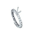 thumbnail image 2 of 1 1/2ct Diamond Eternity Mount Engagement Ring Setting 14k White Gold, 2 of 3