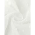 thumbnail image 4 of Blusa Informal Allegra K de manga corta con escote Plisado y Lazo para Mujer Blanco L, 4 of 5
