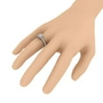 thumbnail image 4 of 1/2 Carat Diamond Cushion Shape Halo Engagement Ring in 14K White & Rose Gold (Ring Size : 7.5) (I1-I2 Clarity), 4 of 4