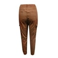 thumbnail image 3 of Ctreela Women's Tactical Cargo Pants Low Rise Casual Joggers Slim Fit Skinny Trousers Tapered Cargo Pants with Multi Pockets, 3 of 5