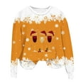 thumbnail image 3 of Aofany Christmas Sweatshirt Women Funny Long Sleeve Shirts Xmas Tree Wine Glass Pullover Lightweight Tunic Tops, 3 of 4