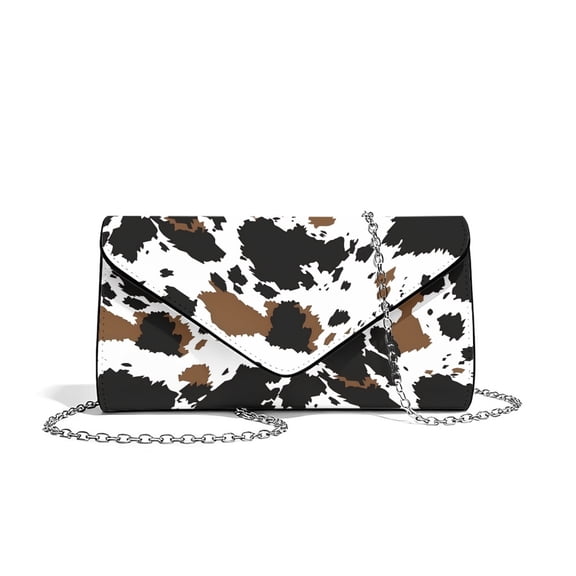 FOR U DESIGNS Cow Clutch Purses for Women Personalized Handbags Lightweight Wedding Bag for Formal Wedding Party Cocktail Prom