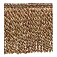 thumbnail image 1 of 6 Pouces (15cm) long Duke Collection Full et Vibrant Garniture à Franges (Style BFDK6), Vacances Rouge Multicolore N40 (Rouge Vif, Vert Olive, Beige Marron) 18 Yards (54 Pieds/16.5m), 1 of 1