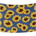thumbnail image 2 of Brilliant Sunflower Tapestry Wall Hanging Tapestries Happy Colorful Hippie Psychedelic Art Polyester Carpet Wall Decorative for Living Room Bedroom 60x40inch, 2 of 7