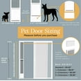Hakuna Pets Small White Mesh Patio Pet Door, Suitable for Screen
