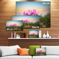 thumbnail image 4 of Design Art - Blooming Lotus Flowers at Sunset, 4 of 4