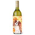 thumbnail image 1 of "Treasures Blenheim Cavalier Spaniel Otoño Decorativo Botella Abrazadera, 750ml, Multicolor" Caroline's Treasures BB9498LITERK, 1 of 1