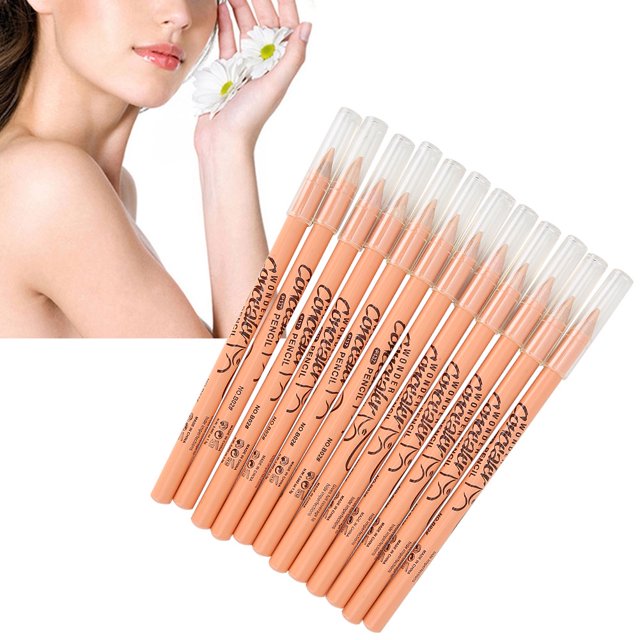 12 Uds Lápiz Corrector De Contorno Hidratante Corrector Iluminador Lápiz Base Para Rostro Utensilios De Maquillaje Para Ojos