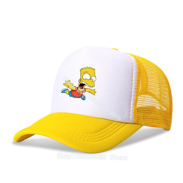 Gorra de béisbol con estampado de Los Simpsons para hombre y mujer, gorro de béisbol de algodón con estampado de dibujos animados, estilo Hip Hop, unisex Fivean unisex