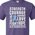 thumbnail image 4 of Inktastic Als Awareness Strength Courage Support T-Shirt, 4 of 5