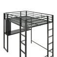 thumbnail image 6 of DHP Abode Full Size Metal Loft Bed, Black, 6 of 10