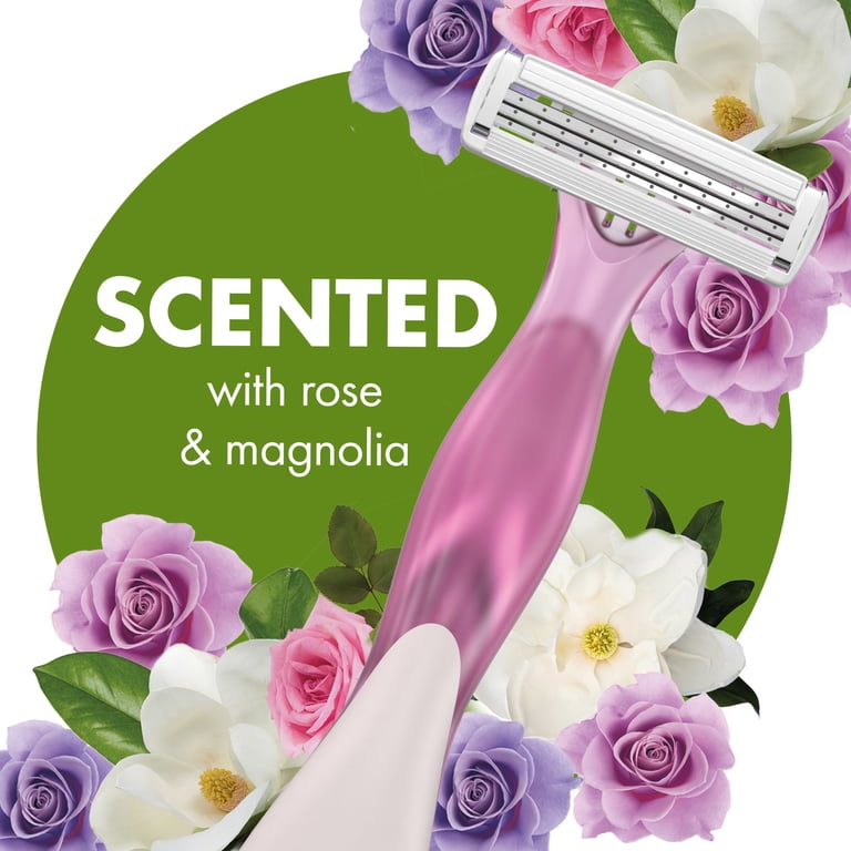 BIC Soleil Escape Rose & Magnolia Women's Disposable Razors, 8 Count photo 2