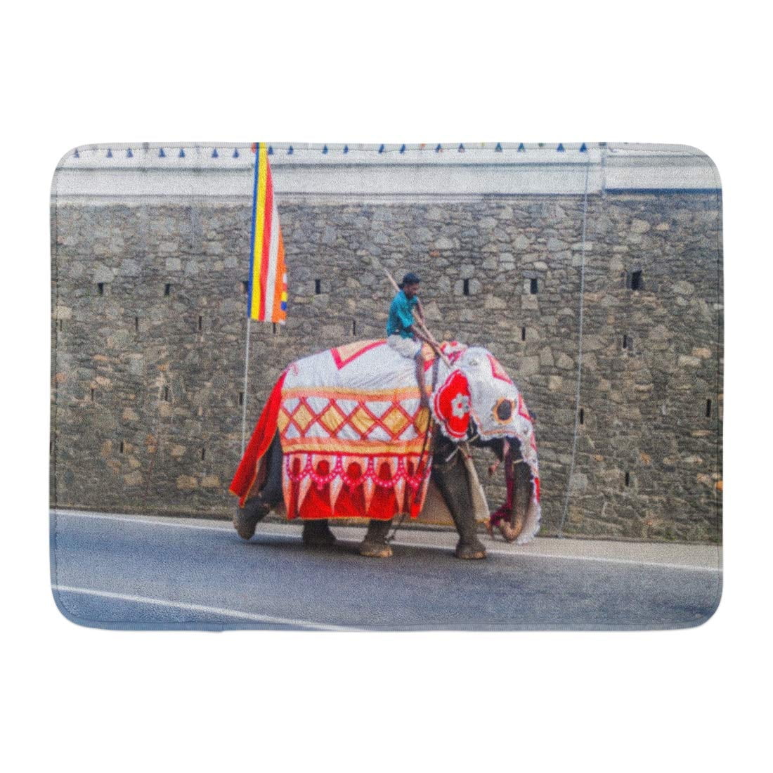 GODPOK Animal Kandy Sri Lanka July 19 2016 Decorated Elephant on Street