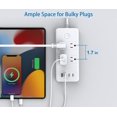 thumbnail image 2 of Regleta de alimentación con protector contra sobretensiones GOTMAR, 4 salidas y 4 puertos USB, 2 of 7