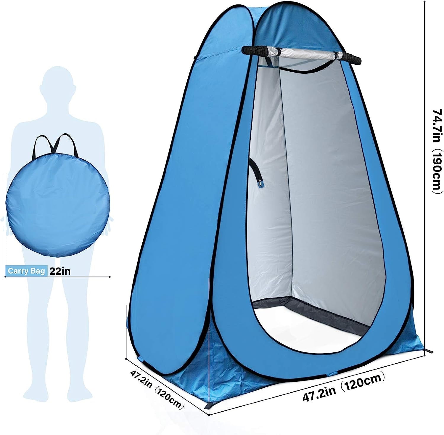 Ft Pop Up Tent Pop-Up Camping Toilet Tent Portable Privacy For