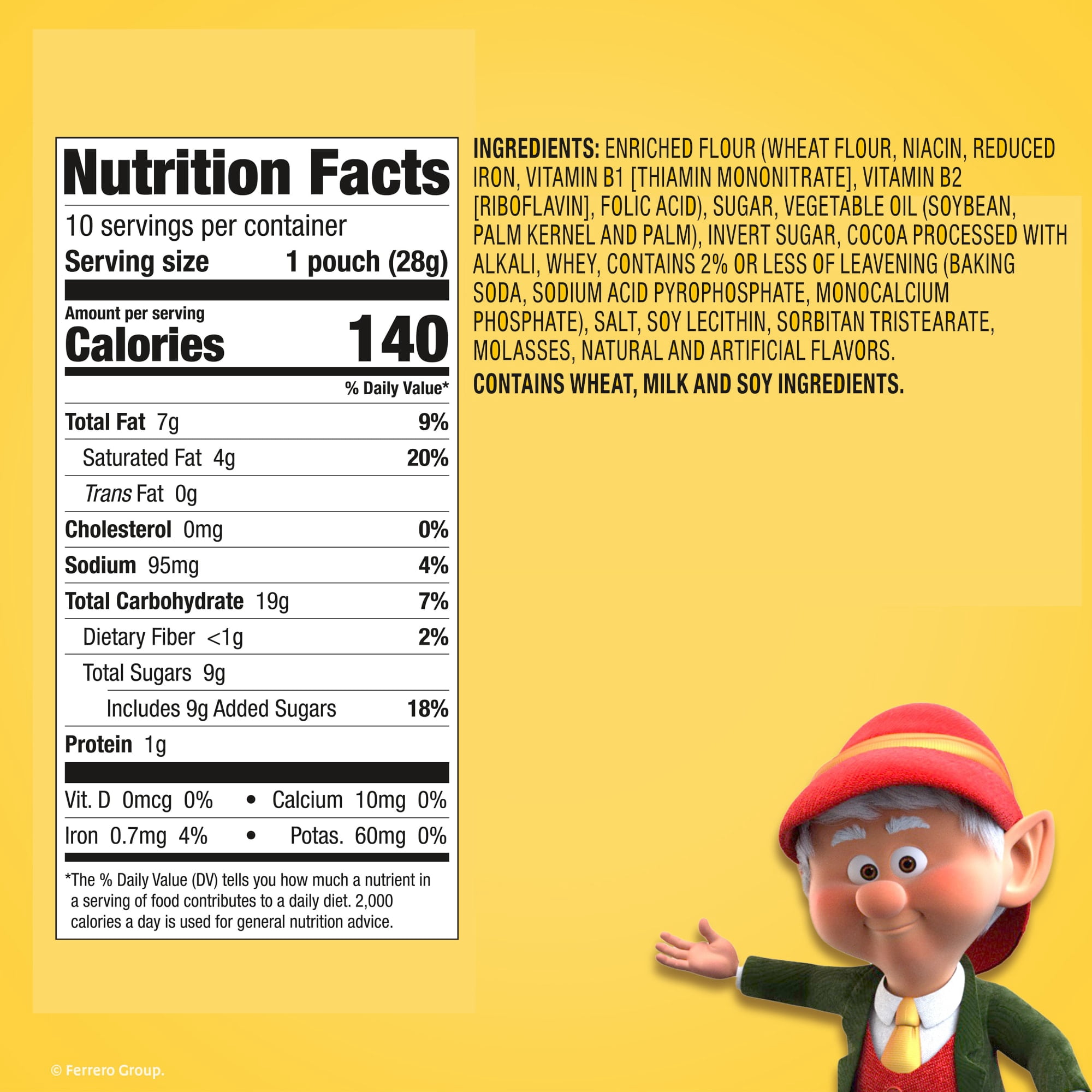 (4 pack) Keebler Fudge Stripes Minis, Original Shortbread Cookies Coated in Keebler Fudge, 10 oz, 10 Count