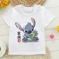 thumbnail image 3 of Camiseta de algodón para niños, camiseta de dibujos animados de Disney Lilo Stitch, camiseta de manga linda de Stitch, camiseta gráfica Y2k, camisetas para niñas y niños, 3 of 5