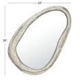 thumbnail image 3 of DecMode 23" x 35" Silver Abstract Wall Mirror, 3 of 7