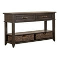 thumbnail image 7 of Liberty Furniture Industies, INC Mill Creek 2 Drawer Sofa Table in Peppercorn, 7 of 7